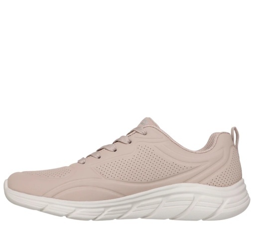 Pantofi sport damă Skechers BOBS 117715-TAN roz prăfuit, Memory Foam - Img 5