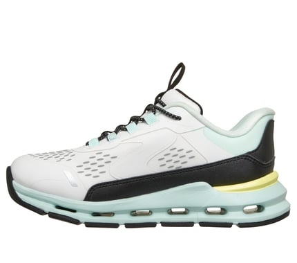 Pantofi sport dama Skechers GLIDE-STEP + - VISTA 303654L WBT, alb/bleu - Img 2