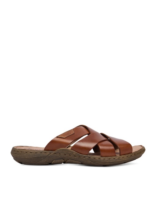 Papuci barbati din piele naturala, Rieker 22092-24, maro - Img 6