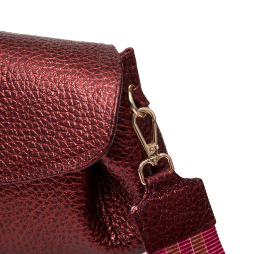 Poseta dama, piele naturala, M291, bordo sidef - Img 2