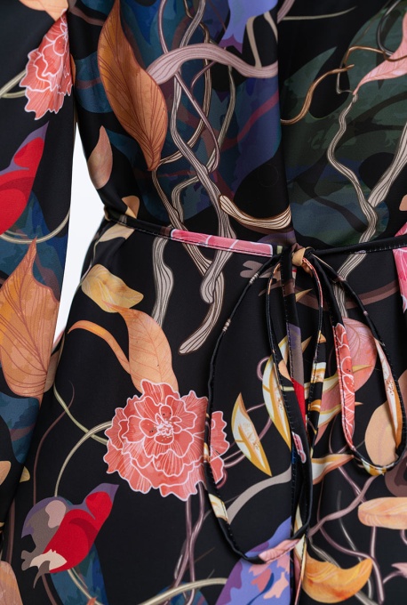Rochie dama cu imprimeu floral FREYA, multicolor - Img 8