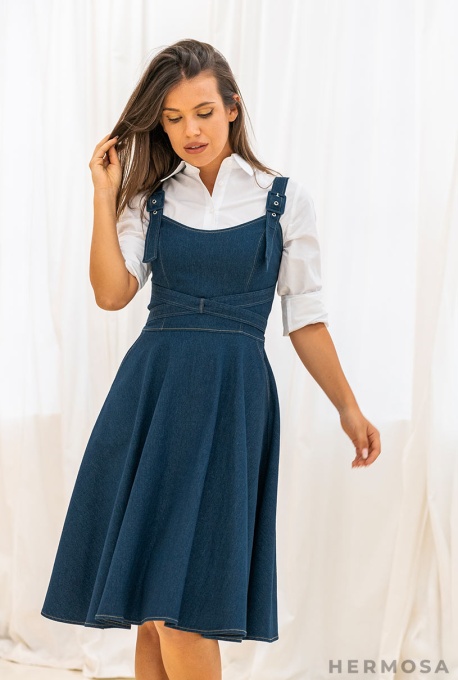 Rochie Denim Ilinca Bleumarin - Img 7