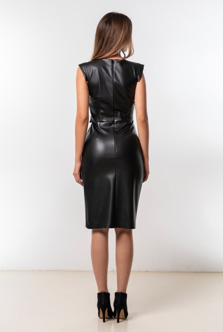 rochie din piele ecologica