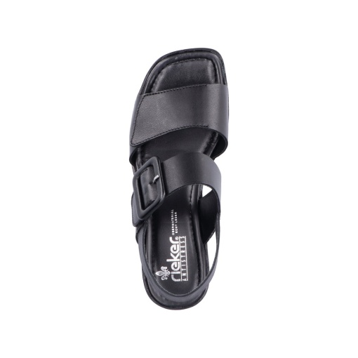 Sandale dama casual, piele naturala, 62663-01, negru - Img 6