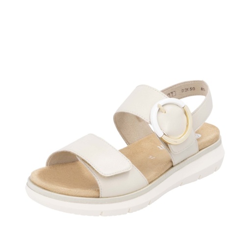 Sandale dama casual, Remonte D2K50-80 din piele naturala, crem - Img 2
