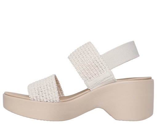 Sandale dama din material sintetic, Skechers CALI DAY 119413 OFWTOFF WHIT, alb - Img 2