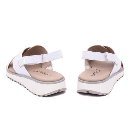 Sandale dama din piele ecologica, Caprice, 9-28703-42 122, alb - Img 5