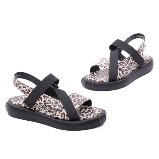Sandale dama din piele mix, Gryxx H1WC80009C 45-Z, animal print - Img 2