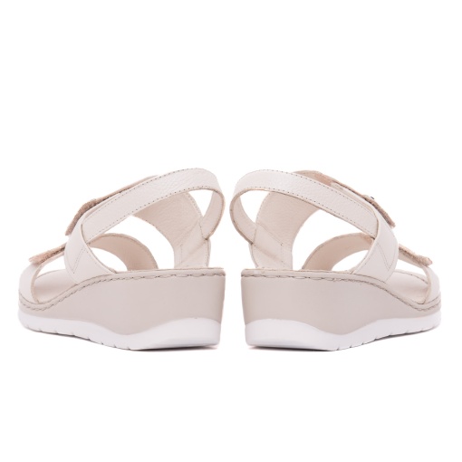Sandale dama din piele naturala, Caprice, 9-28251-42, crem - Img 6