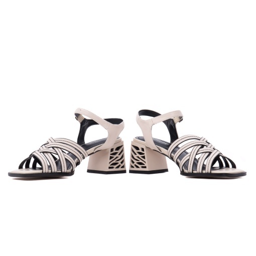 Sandale dama din piele naturala, Epica Z9L177-A629-ZP156TH 03-N, bej - Img 5