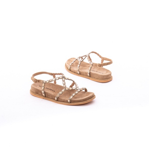 Sandale dama din piele naturala intoarsa, ALMA EN PENA, V267100 SUEDE SAND - Img 3