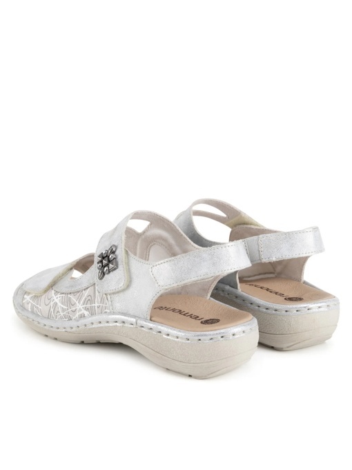 Sandale dama din piele naturala, Remonte D7647-40, gri - Img 3