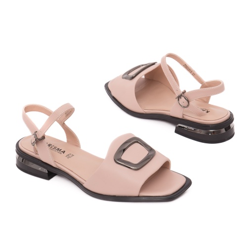 Sandale dama elegante din piele naturala, KARISMA, JYJY60001A C5-N, roze - Img 3