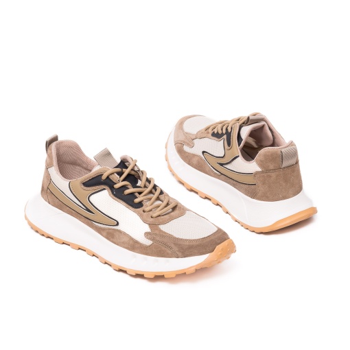 Sneakers barbat de vara, 82277 camel - Img 6