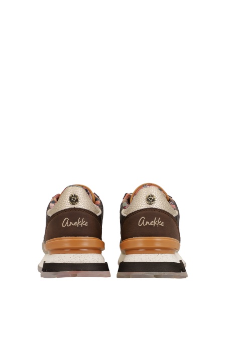 Sneakers damă din piele Anekke Lisboa 433 Brown - Img 3