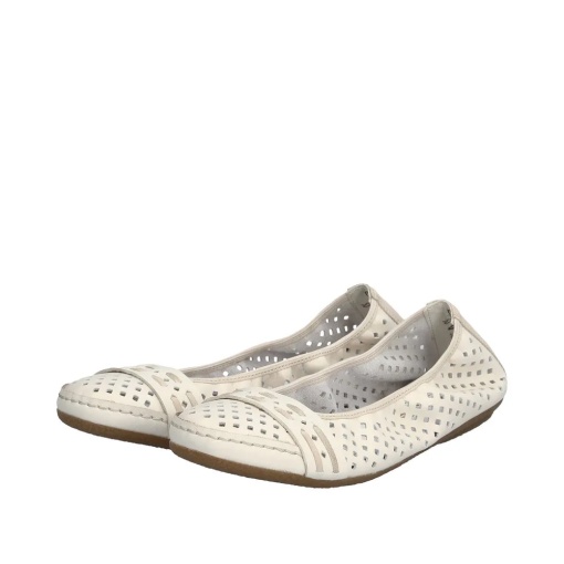 Balerini dama din piele naturala, Rieker 41430-60, bej - Img 4