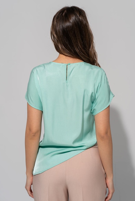 Bluza cu model lejer RAYNA, Hermosa, vernil - Img 5