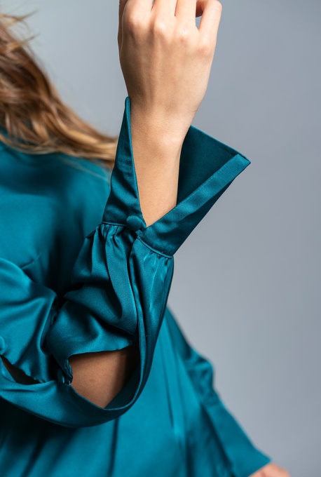 bluza turcoaz