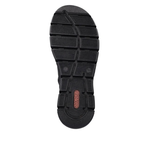 Botine dama din piele ecologica impermeabila, Rieker 55069-00, negru - Img 6