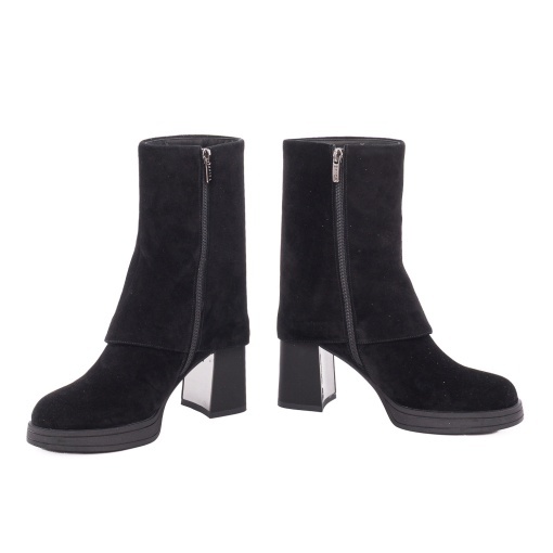 Botine dama din piele intoarsa, Epica 1CN90017A 01-I, negru - Img 4