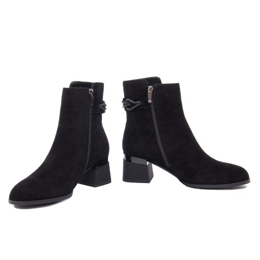 Botine dama din piele intoarsa, Epica 1K390005A 01-I, negru - Img 3