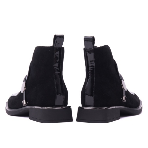 Botine dama din piele intoarsa, Karisma, 7VV1281-C2106-G5 01-I, negru - Img 6