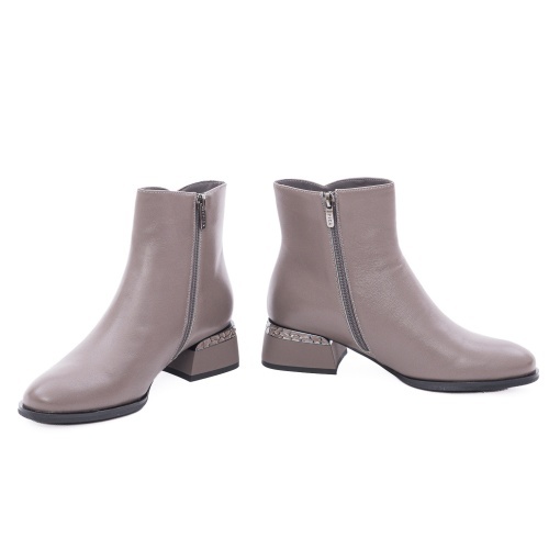 Botine dama din piele naturala, Epica 1JI90038C 14-N, gri - Img 4