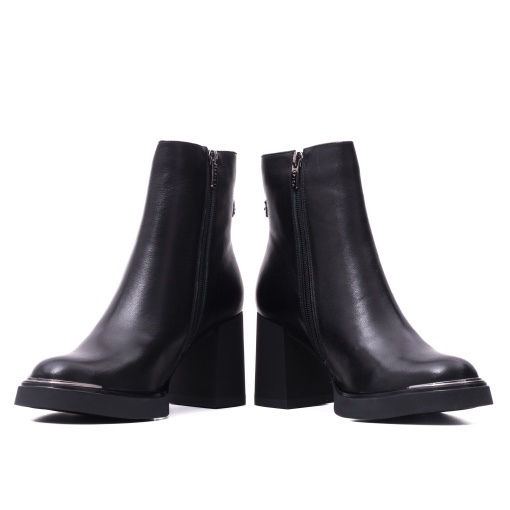 Botine dama din piele naturala, Epica, JYJY70014B 01-N, negru - Img 5