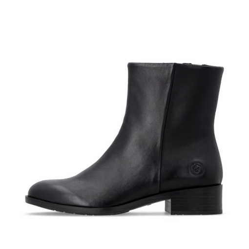 Botine dama din piele naturala intoarsa, Remonte D3U73-00, negru - Img 5