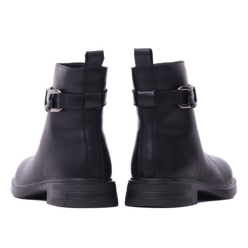Botine dama din piele naturala, PASS Collection, 1WB70005A 01-N, negru - Img 6