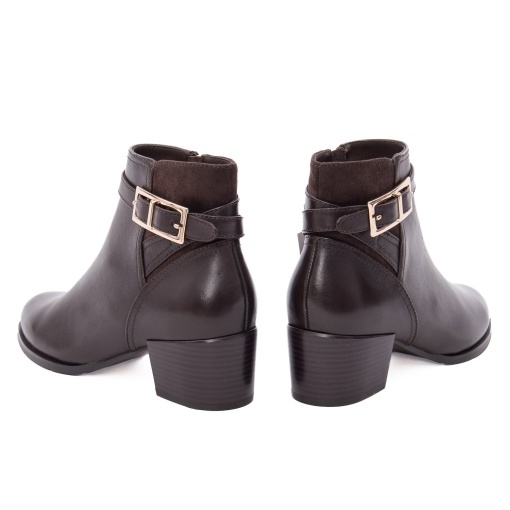 Botine dama din piele naturala, Regarde le Ciel JOLENE 39 7321 CASTAGNO CHOCOLATE, maro ciocolatiu - Img 5