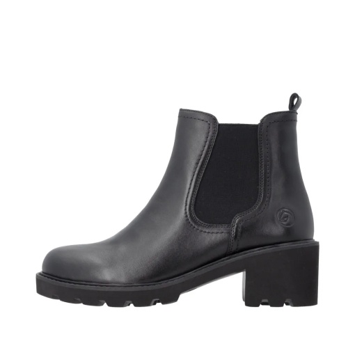Botine dama din piele naturala, Remonte D0A70-00, negru - Img 7