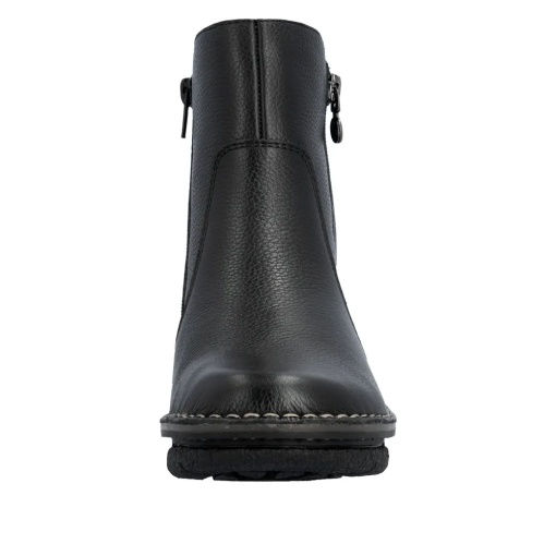 Botine dama din piele naturala, Rieker 73365-00, negru - Img 7