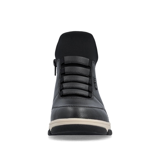 Botine dama din piele naturala, Rieker L5651-0, negru - Img 5
