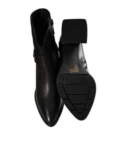 Botine dama Feeling piele naturala 25-165-02, negru - Img 6