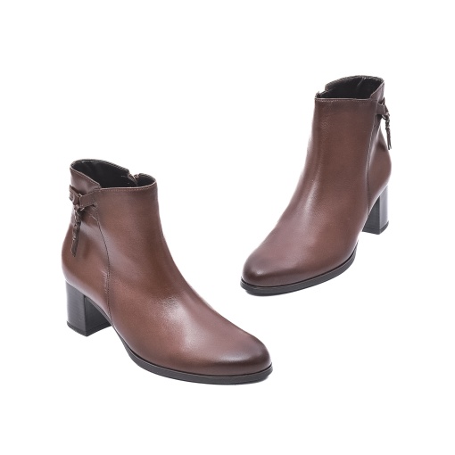 Botine dama, piele naturala, GB55692-24, maro - Img 2