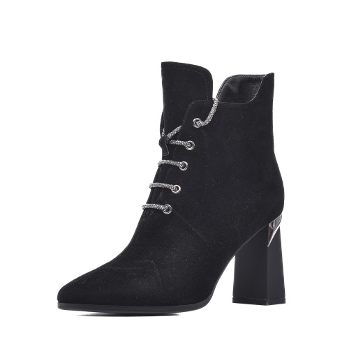 Botine elegante cu sireturi artingintii, Z922B643-F757-015B 01-I