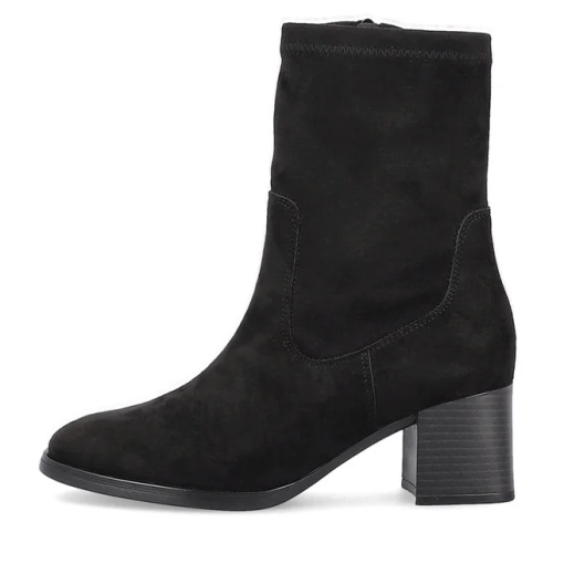 Botine elegante, D0V70-01, negru - Img 7