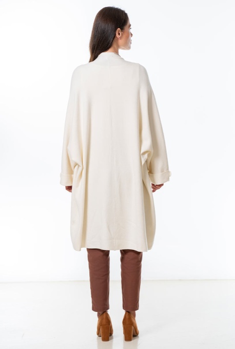 Cardigan dama - Ecru - marime unica - Img 2