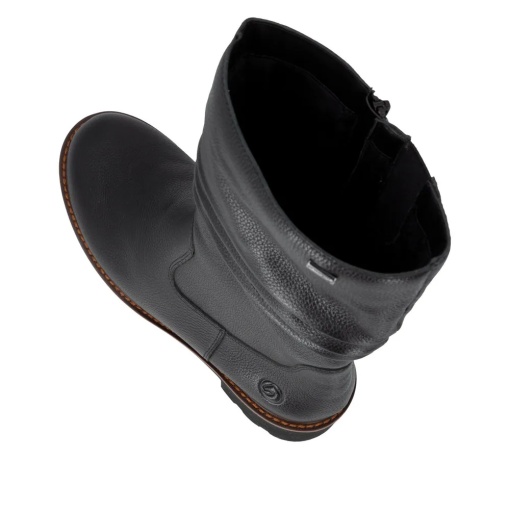 Cizme dama din piele naturala, Rieker D0A75-01, negru - Img 10