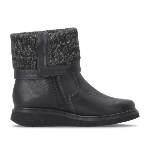 Cizme scurte dama Remonte D3976-03, negru - imagine 3