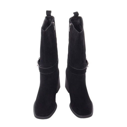 Cizmulite dama din piele naturala intoarsa, Epica 3B354-D890-015B 01-I, negru - Img 5