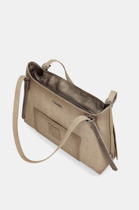 Geanta eleganta din piele ecologica, Anekke 43632-453 Taupe Multicolor - Img 6