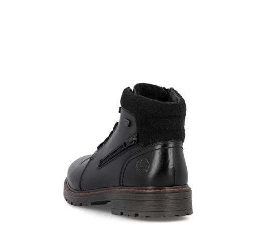 Ghete barbat, piele naturala 32020-00, negru - Img 6