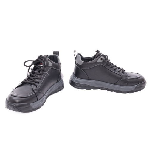 Ghete barbati din piele naturala, Otter 1CJ90019A 01-N, negru - Img 3