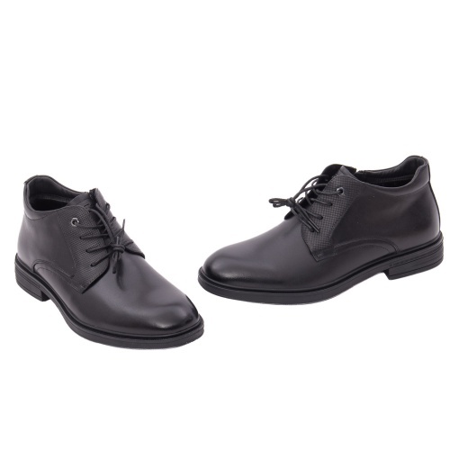 Ghete barbati din piele naturala, Otter 1E670017A 01-N, negru - Img 2