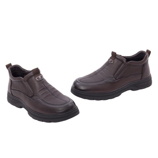 Ghete barbati din piele naturala, Otter 2D6102 02-N, maro - Img 2