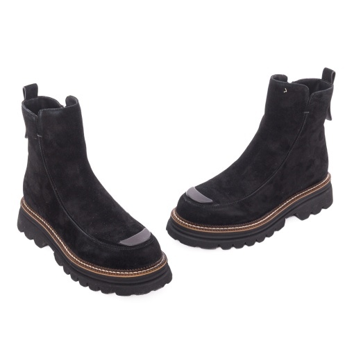 Ghete dama din piele intoarsa, Epica 3A629-M1161B-S10 01-I, negru - Img 2