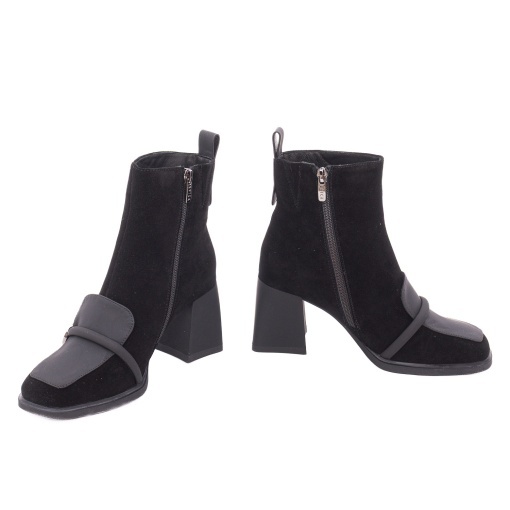 Ghete dama din piele intoarsa, Epica 3V1216-S605-G5 01-I, negru - Img 4