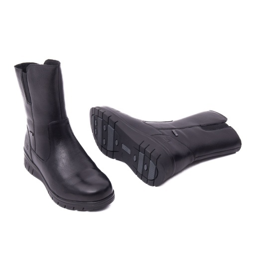 Ghete dama din piele naturala, Caprice 9-26458-45 022 BLACK NAPPA - Img 5